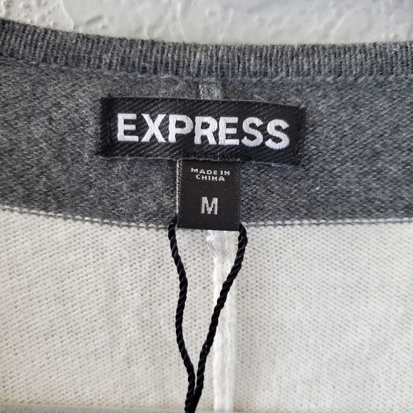 Express striped dollman sleeves tunic sweater dress - Picture 10 of 10